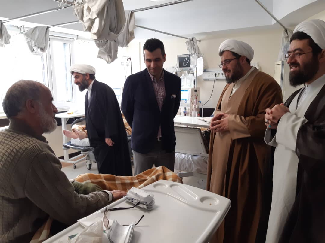 حضور مدیر ناحیه شهید مطهری در بیمارستان آتیه و تبریک روز پرستار