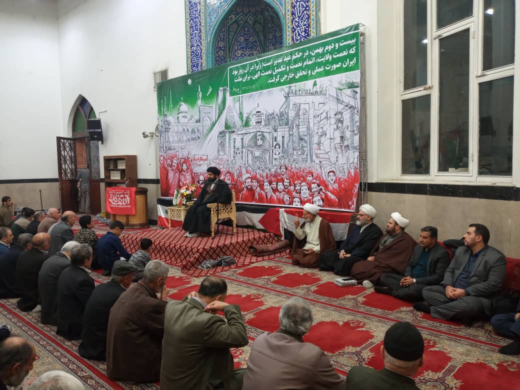 حضور رئیس مرکز در مسجد امام‌حسن‌مجتبی(ع)