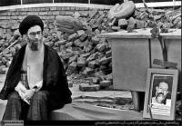 بازدید امام خامنه‌ای از محل ترور 7 تیر